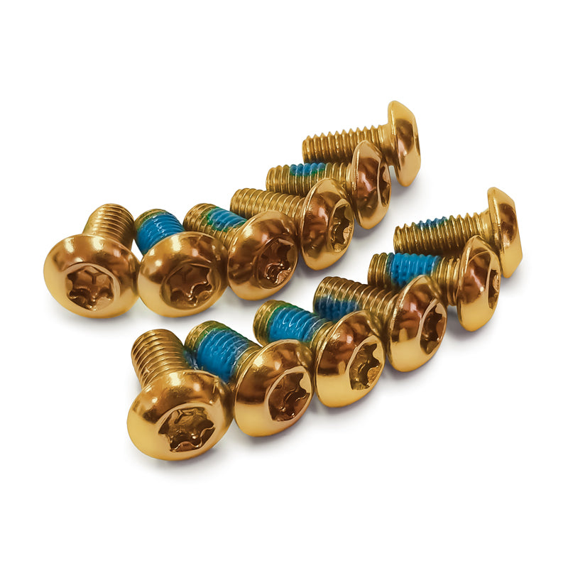 M5x10 Gold Disc Bolt