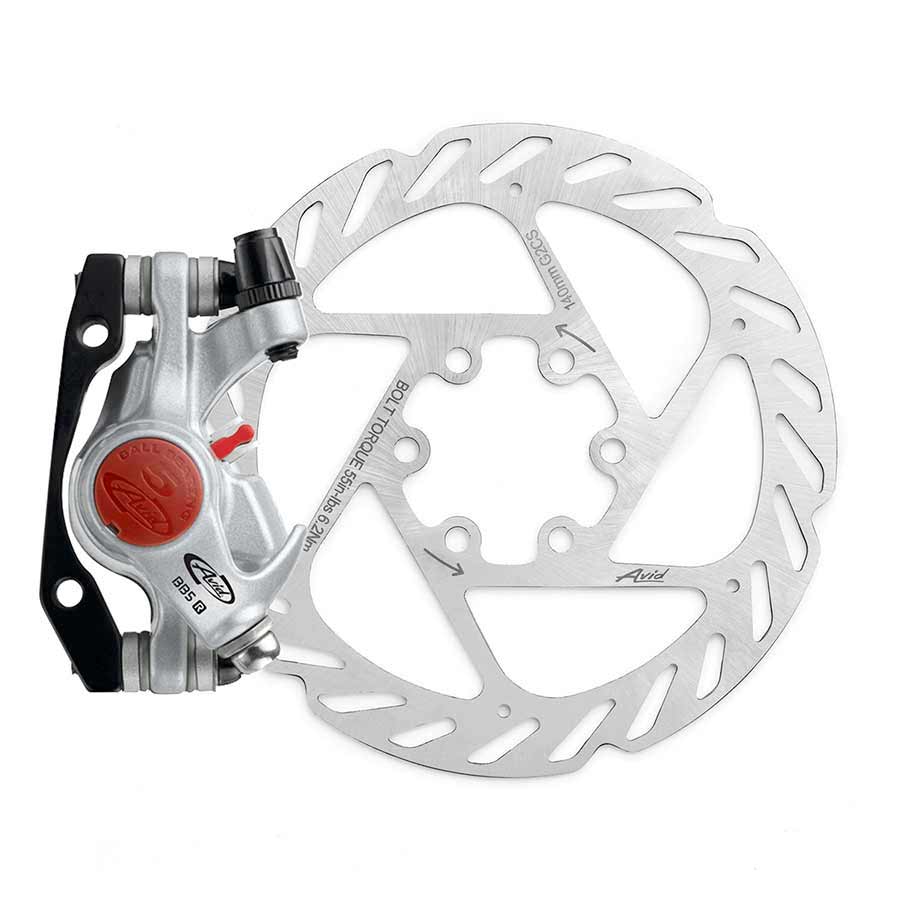 Avid, BB5 MTB, Mechanical Disc Brake, Gray, Front or Rear, Rotorless, Adapterless