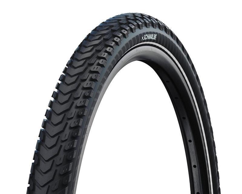Schwalbe Marathon Mondial Tire, 29 x 1.75 (47-622), Black w/Reflective Strip, Addix, Wire
