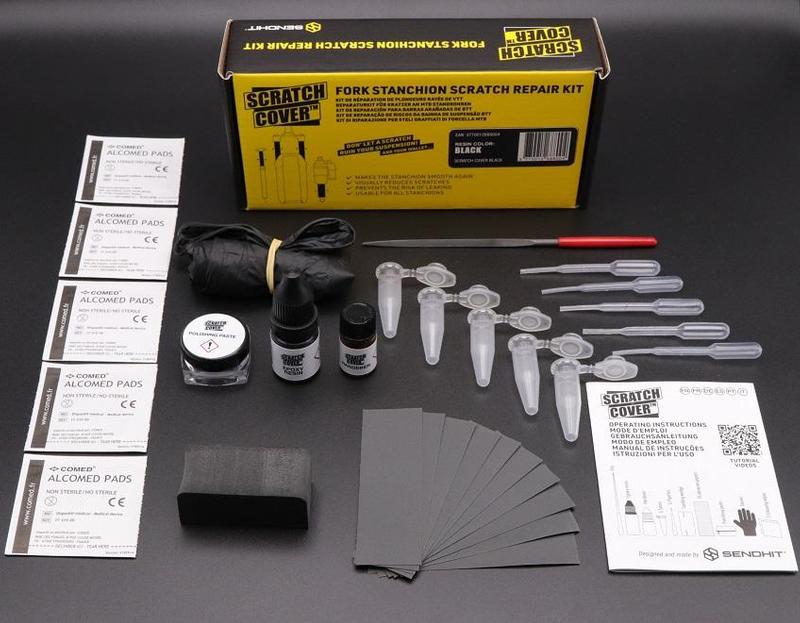 Sendhit Scratch Cover , Kit de réparation de fourche, Noir