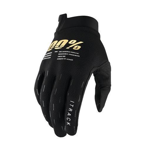 100%, Gants iTrack, Black, Junior Medium