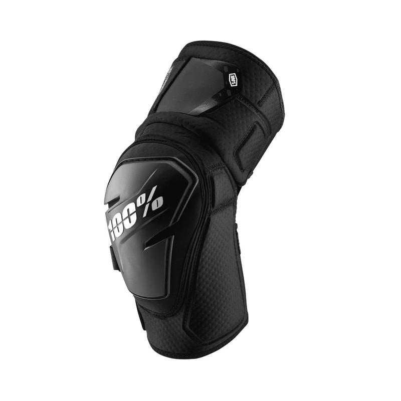100% Fortis Protège Genou/Armour, Noir, Large/X-Large