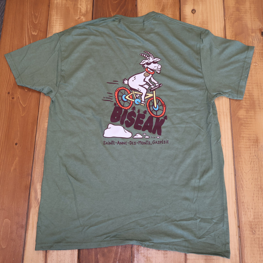 T-shirt, manches courtes, biseak chèvre!